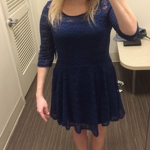 FishBowl Navy Blue Lace Dress. Size S
